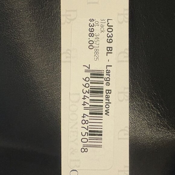 Dooney & Bourke Black Leather Shoulder/Handbag with Gold Trim NWT Dust Bag - Picture 10 of 12